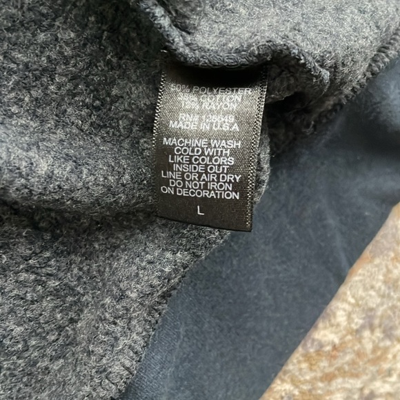 NWOT Charcoal Aviator Nation 5 Stripe Zip-Up Hoodie - Picture 6 of 8